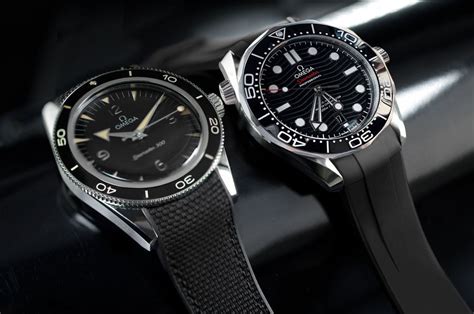 omega seamaster 300 rubber band